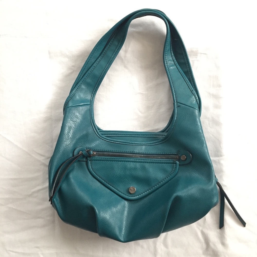 Simply Vera; Vera Wang Teal Sidekick Satchel